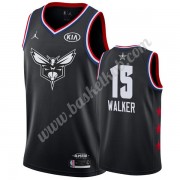 Charlotte Hornets 2019 Kemba Walker 15# Sort All Star Game Swingman Basketball Trøjer..